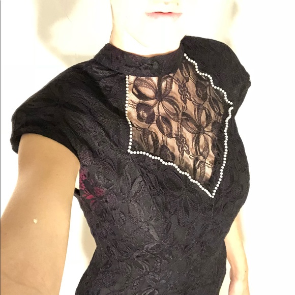 🔻Vintage 80s Lace Dress by A La Carte - Picture 3 of 3
